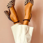 Selene | Pantofi cu toc zebra