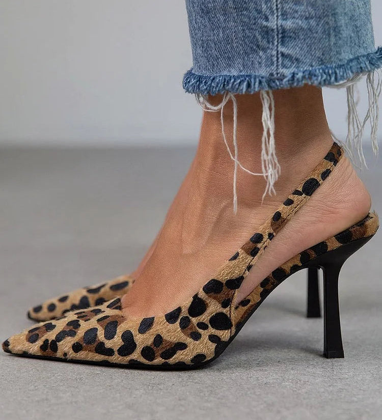 Ottavia | Pantofi stiletto animal print