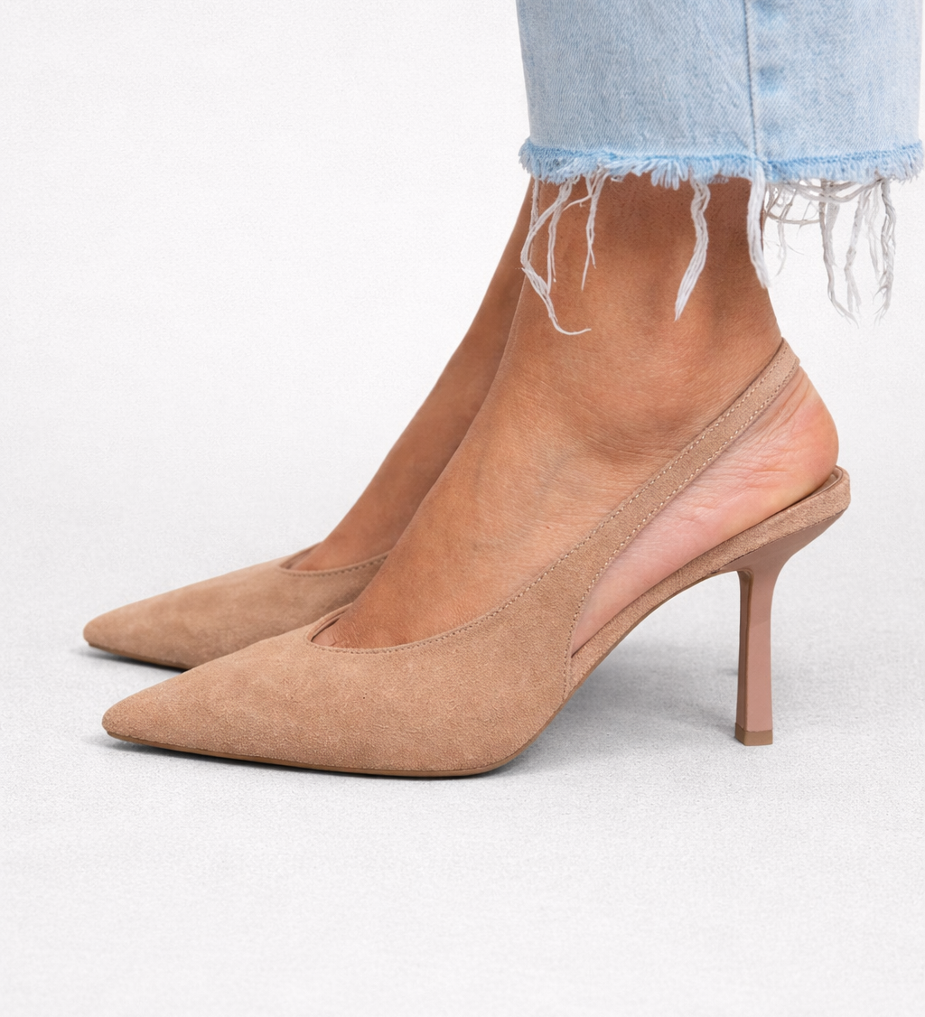 Adelina | Pantofi nude cu toc