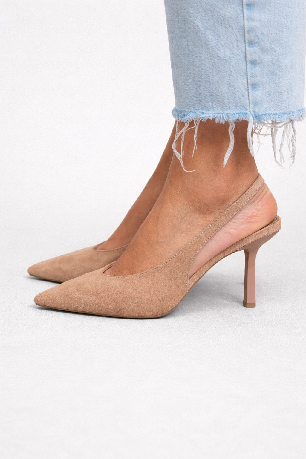 Adelina | Pantofi nude cu toc