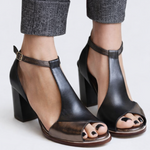 Lorenza | Sandale cu toc geometric