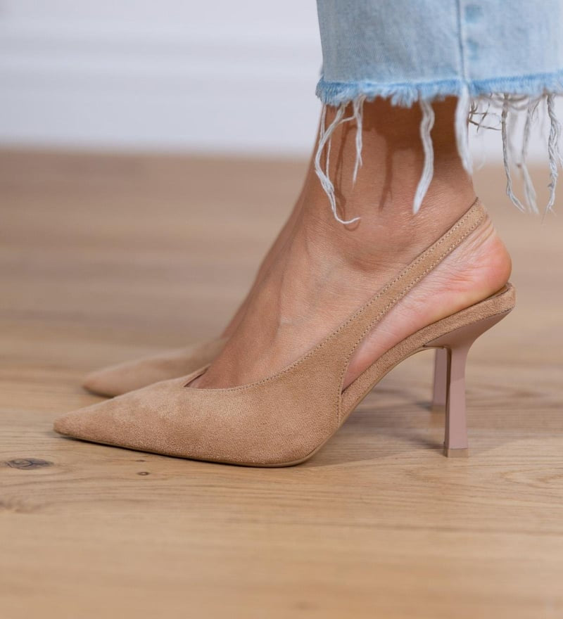 Adelina | Pantofi nude cu toc