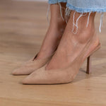 Adelina | Pantofi nude cu toc